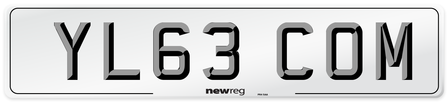 YL63 COM Number Plate from New Reg